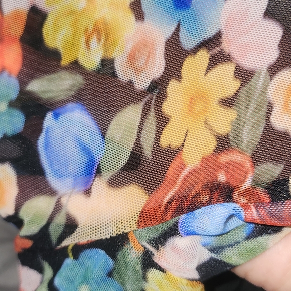 GANNI   Print mesh dress - Picture 10 of 11